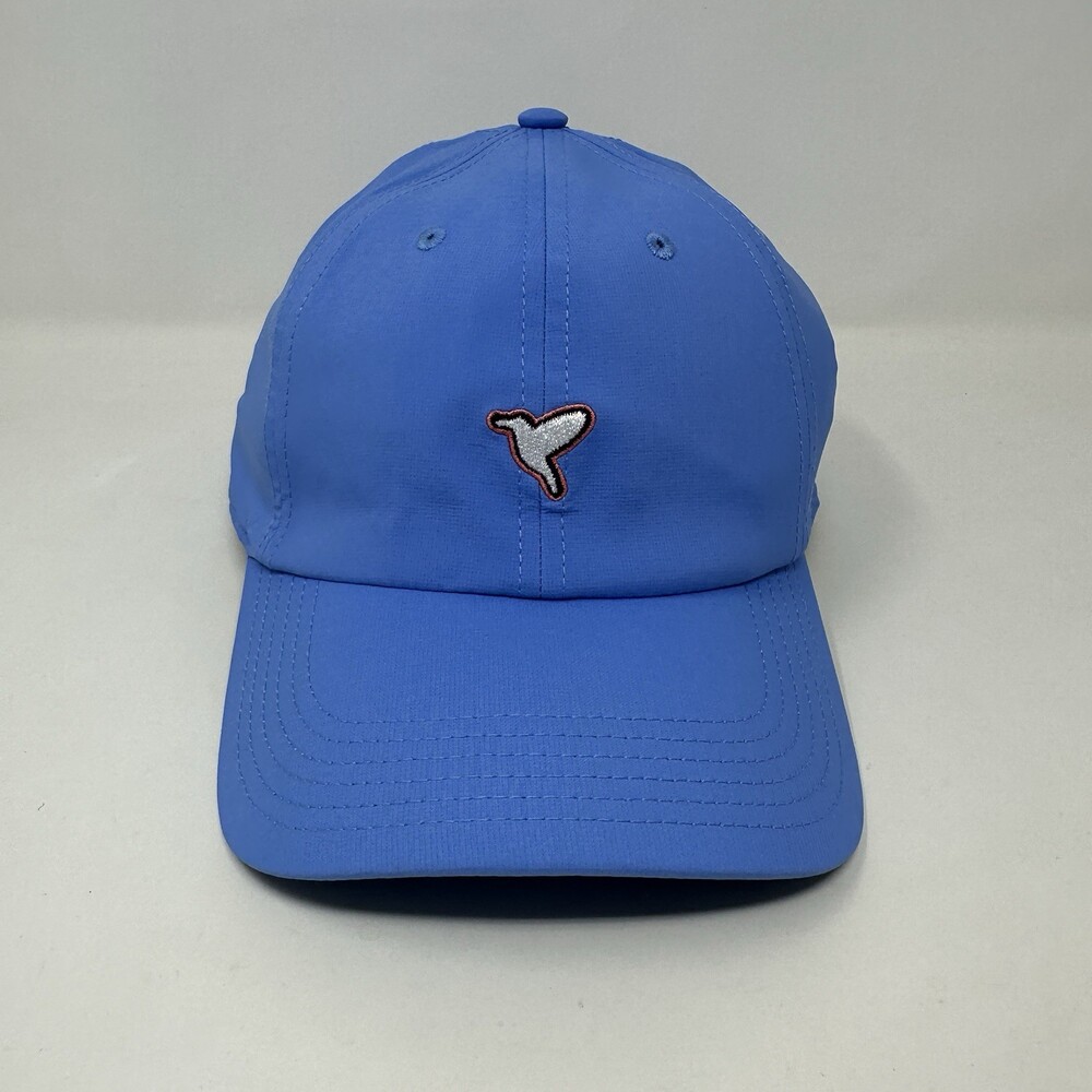 Birddogs Hat Cap Men Strap Back Blue Solid Hummingbird Logo Embroidery Golf